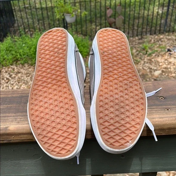 Vans Gray and White Old Skool Sneakers - Picture 5 of 6
